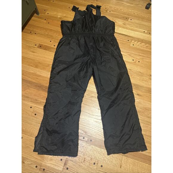 Vintage Polaris Black Snowmobile Thermolite Bib Overalls Made in Canada Mens 2XL - Picture 10 of 10